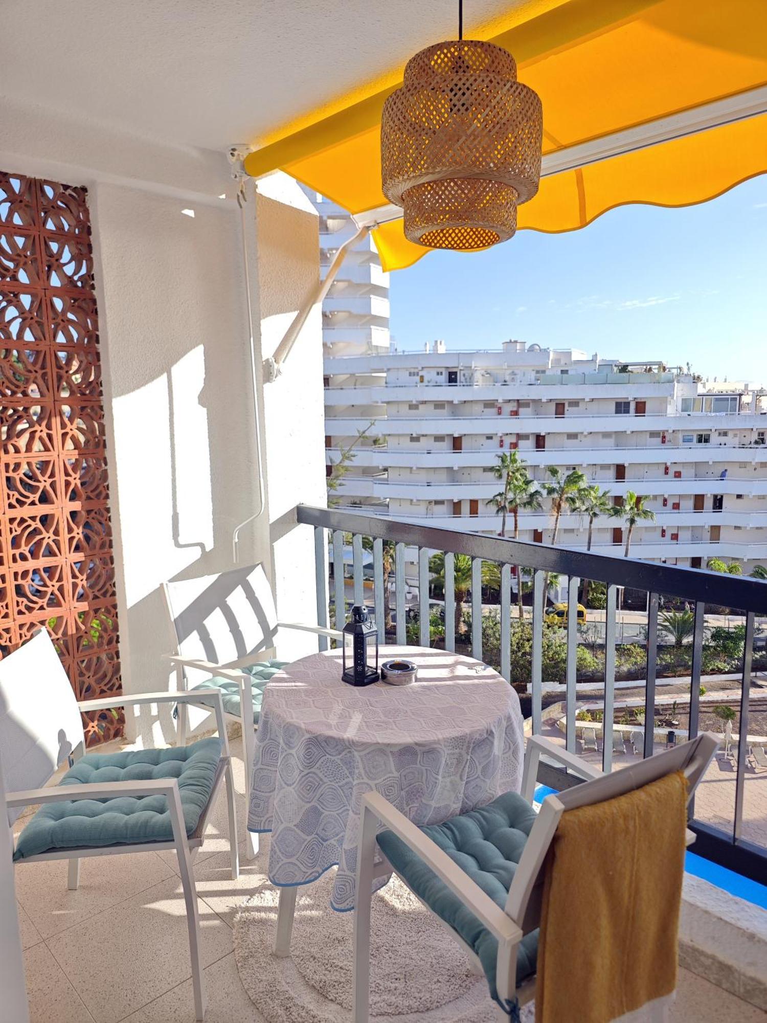 Blanco&Azul - Comfortable Ocean View Apartment Next To The Beach Playa de las Americas  Eksteriør bilde